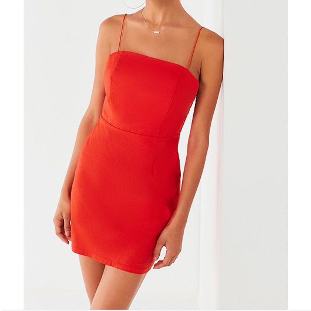 Urban outfits red bodycon dress